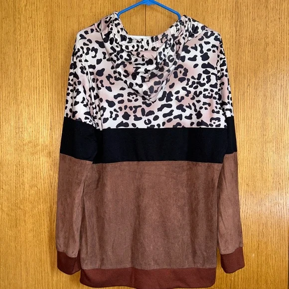 Leopard Tie Dye Hoodie - Picture 2 of 2